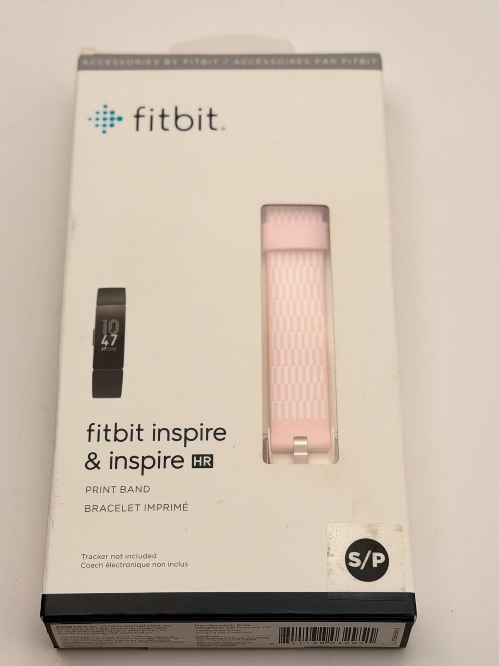 Fitbit OEM Pink Print Band, New, For Inspire & Inspire HR